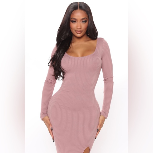 Find me later midi dress - mauve - Picture 2 of 6